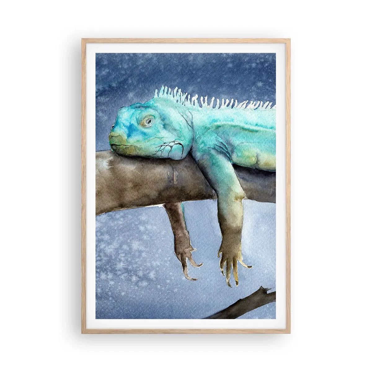 Poster in light oak frame - It Feels Good - 70x100 cm