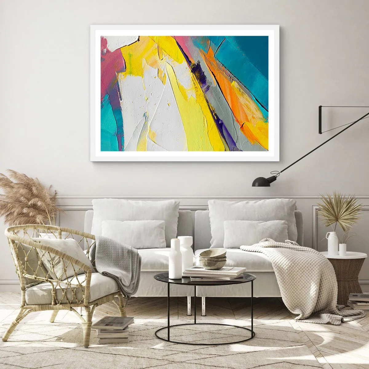 Poster in white frmae - Anatomy of Light - 100x70 cm