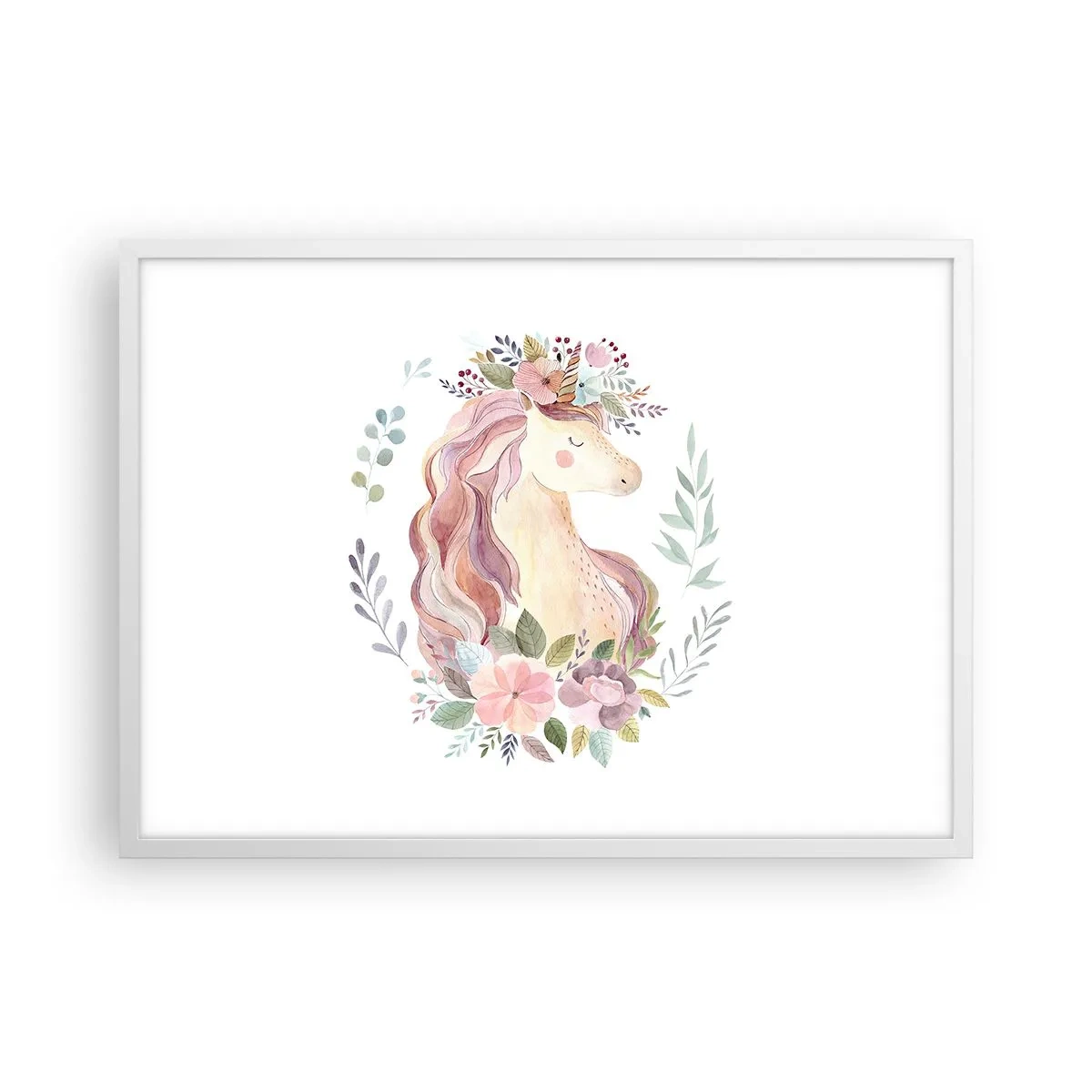 Poster in white frmae - Invitation to the Fairytale World - 70x50 cm