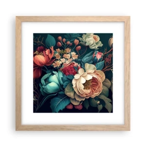 Poster in light oak frame - 19th Century Charm - 30x30 cm