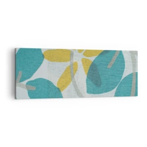 Canvas picture - Among Azure Leaves - 140x50 cm