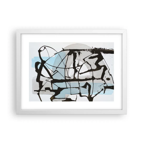 Poster in white frmae - After All Blue - 40x30 cm