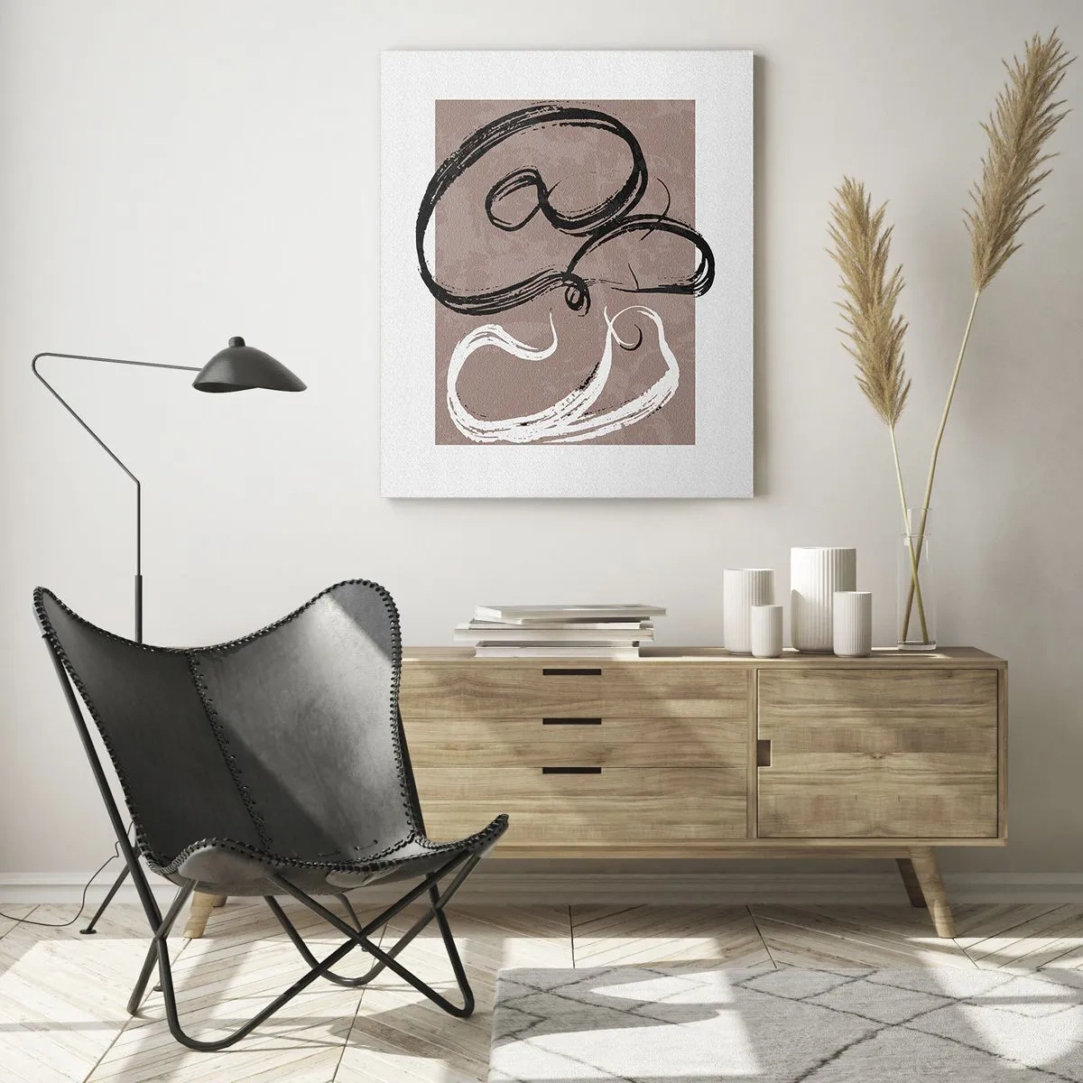 Glass picture - Composition -In Search of Completeness - 70x100 cm