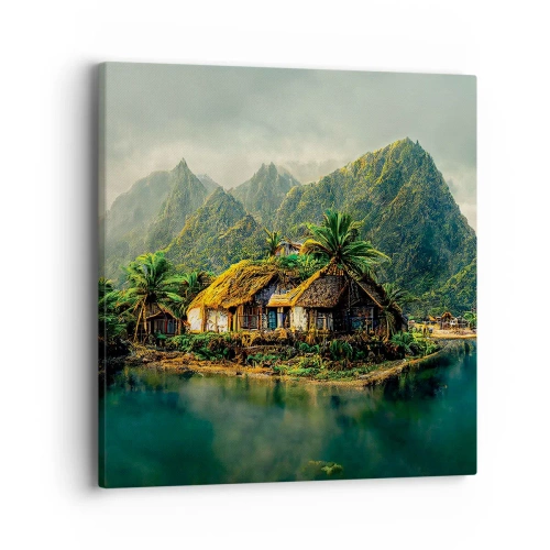 Canvas picture - Tropical Paradise - 40x40 cm