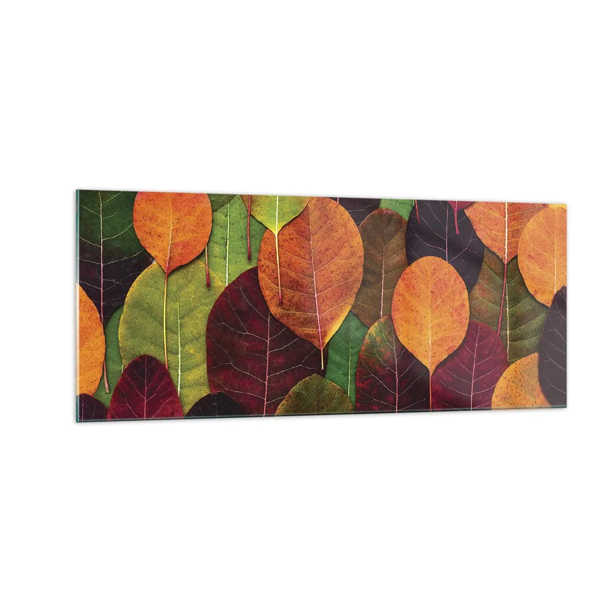 Glass picture - Autumn Mosaics - 100x40 cm