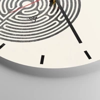 Clock face with lines