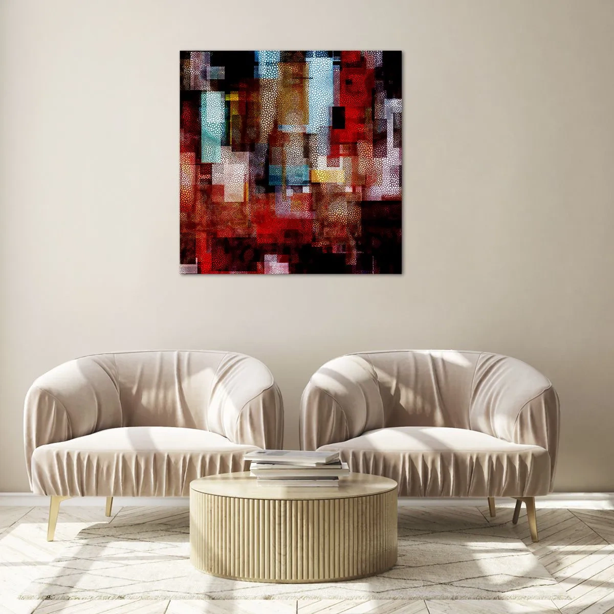 Glass picture - Mashed UP - 30x30 cm