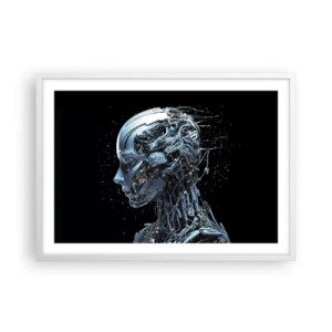 Poster in white frmae - Technology Is a Woman - 70x50 cm