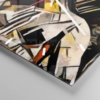 Clock face with lines