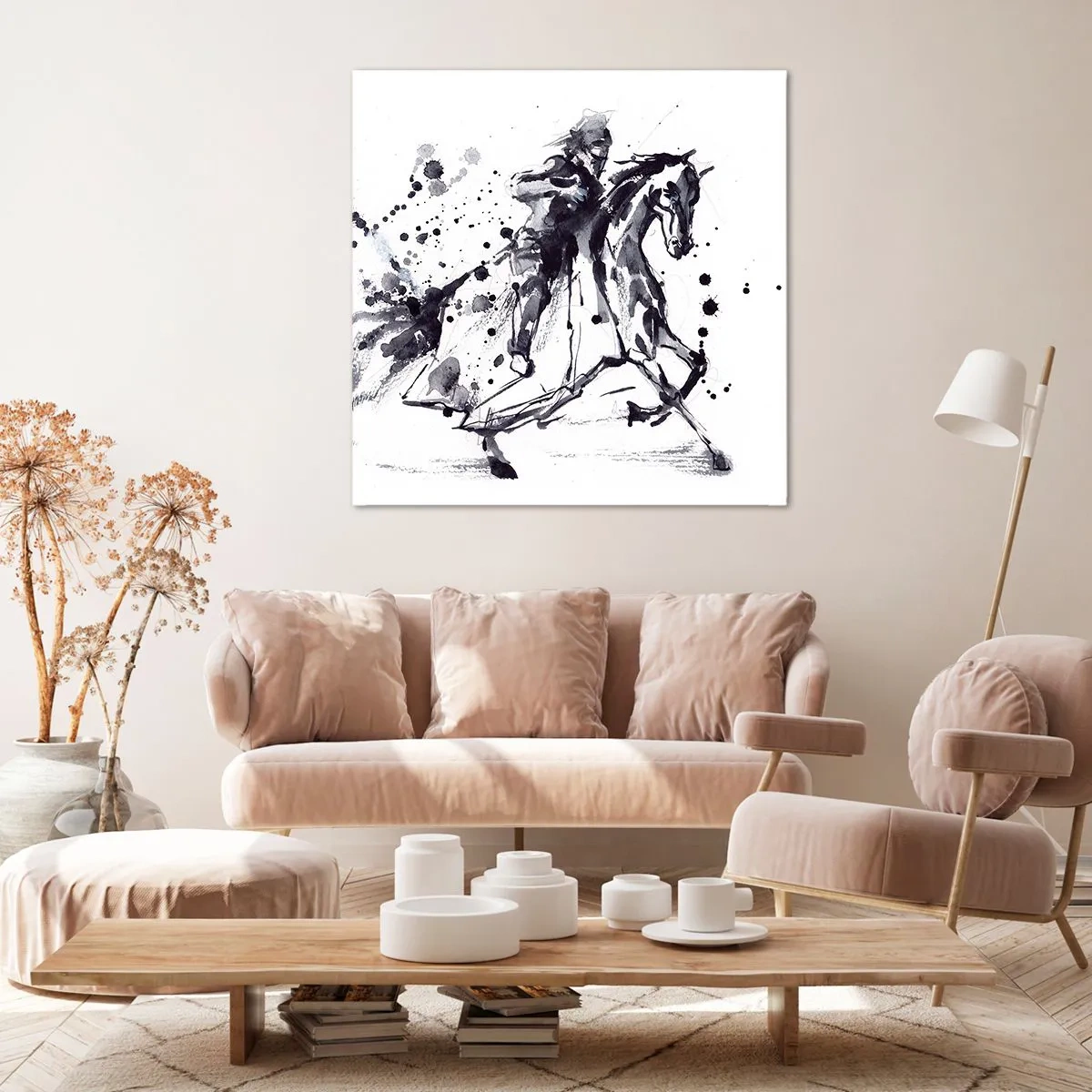 Canvas picture - Black Knight - 60x60 cm