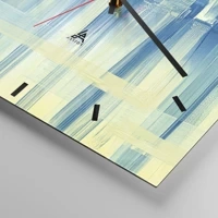 Clock face with lines