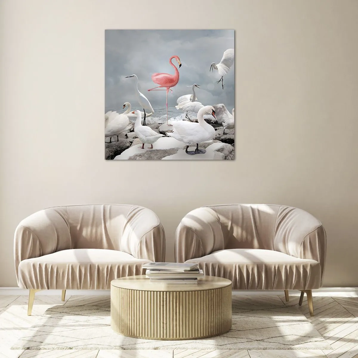 Glass picture - Where Did I Come from? - 70x70 cm