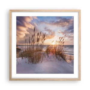 Poster in light oak frame - Farewell to the Sun and Wind - 50x50 cm