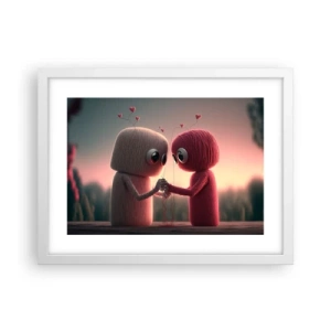 Poster in white frmae - Everyone Is Allowed to Love - 40x30 cm
