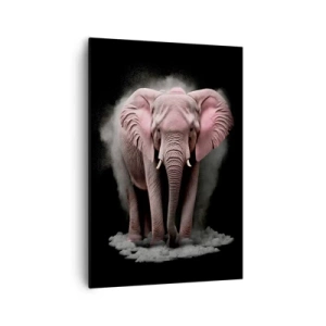Canvas picture - Don't Think About a Pink Elephant! - 70x100 cm