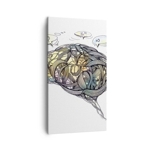 Canvas picture - Man - A Great Mistery - 45x80 cm
