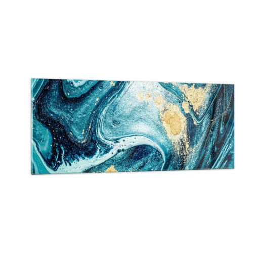 Glass picture - Blue Whirl - 100x40 cm