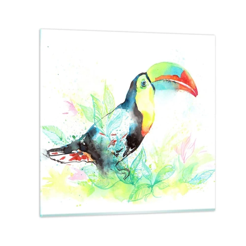 Glass picture - Colourful like South America - 40x40 cm