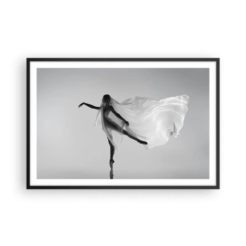 Poster in black frame - Lightness and Grace - 91x61 cm
