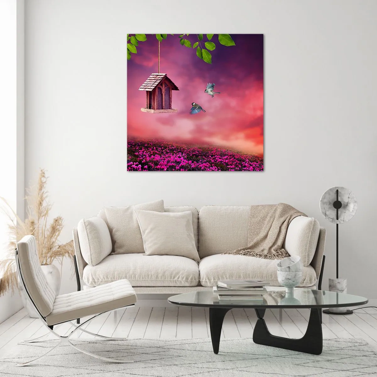 Glass picture - Invitation to Dinner - 60x60 cm