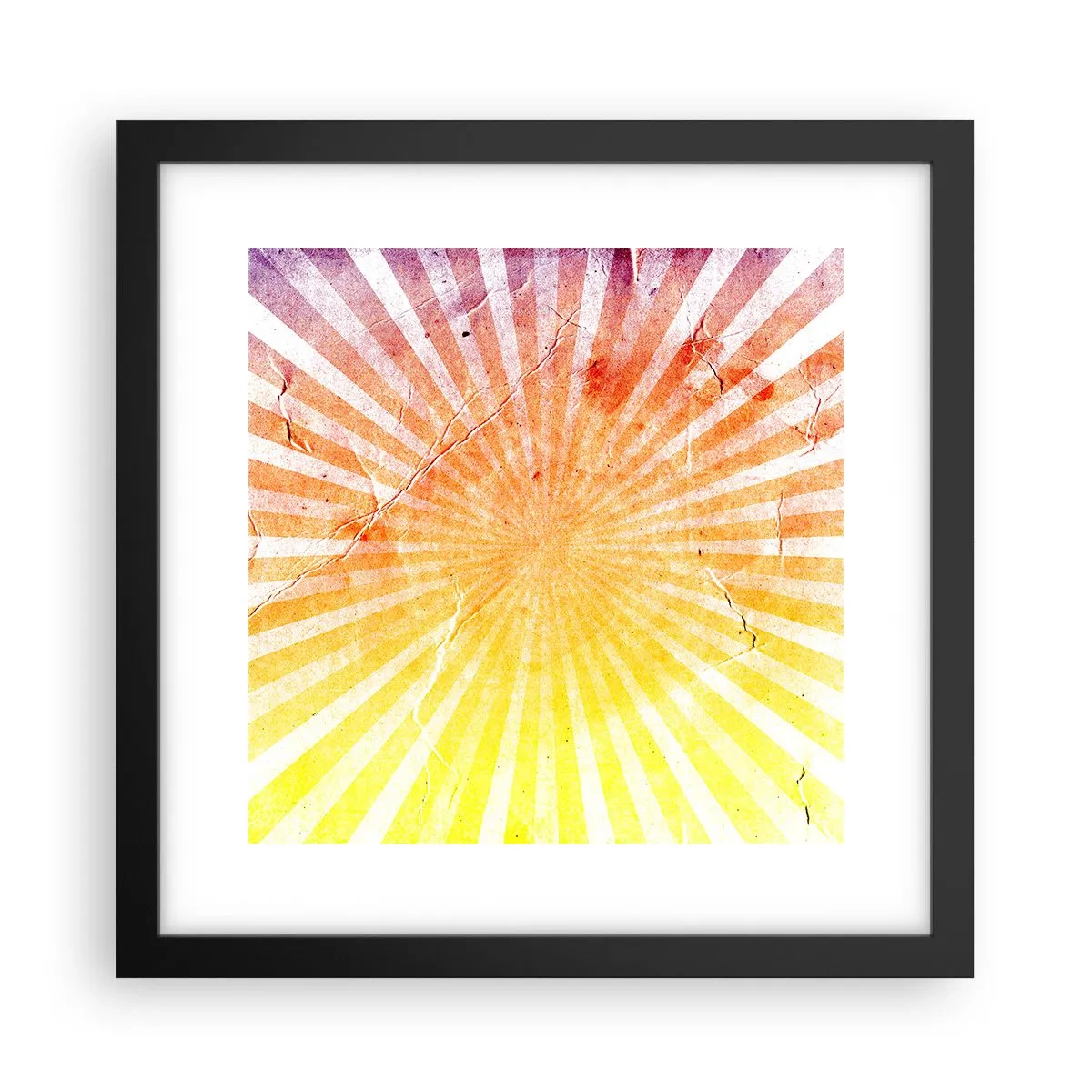 Poster in black frame - Sunrises and Sunsets - 30x30 cm