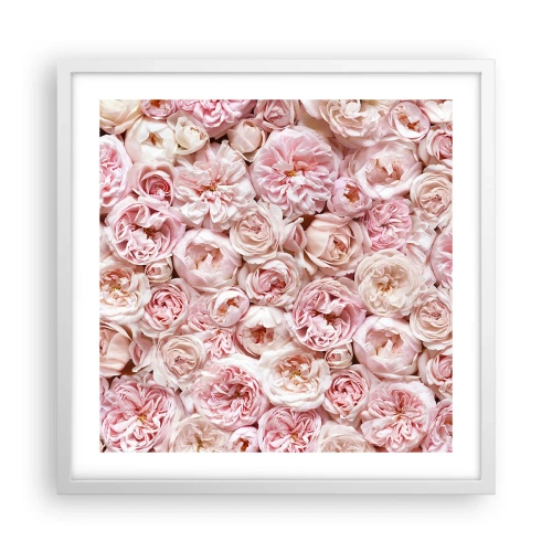 Poster in white frmae - Decked with Roses - 50x50 cm