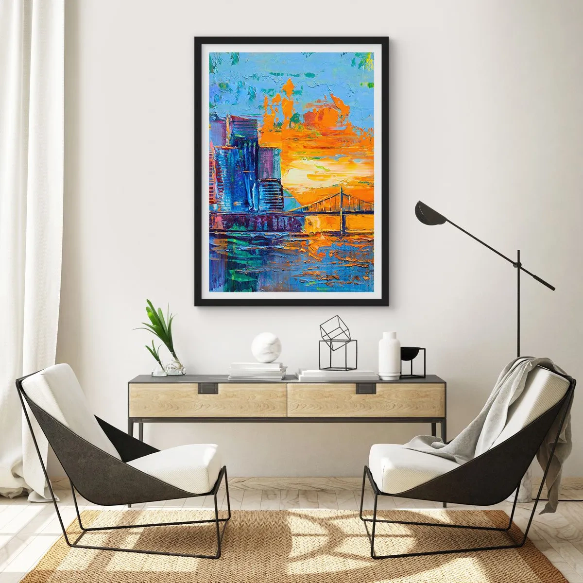 Poster in black frame - Culture and Nature - 30x40 cm