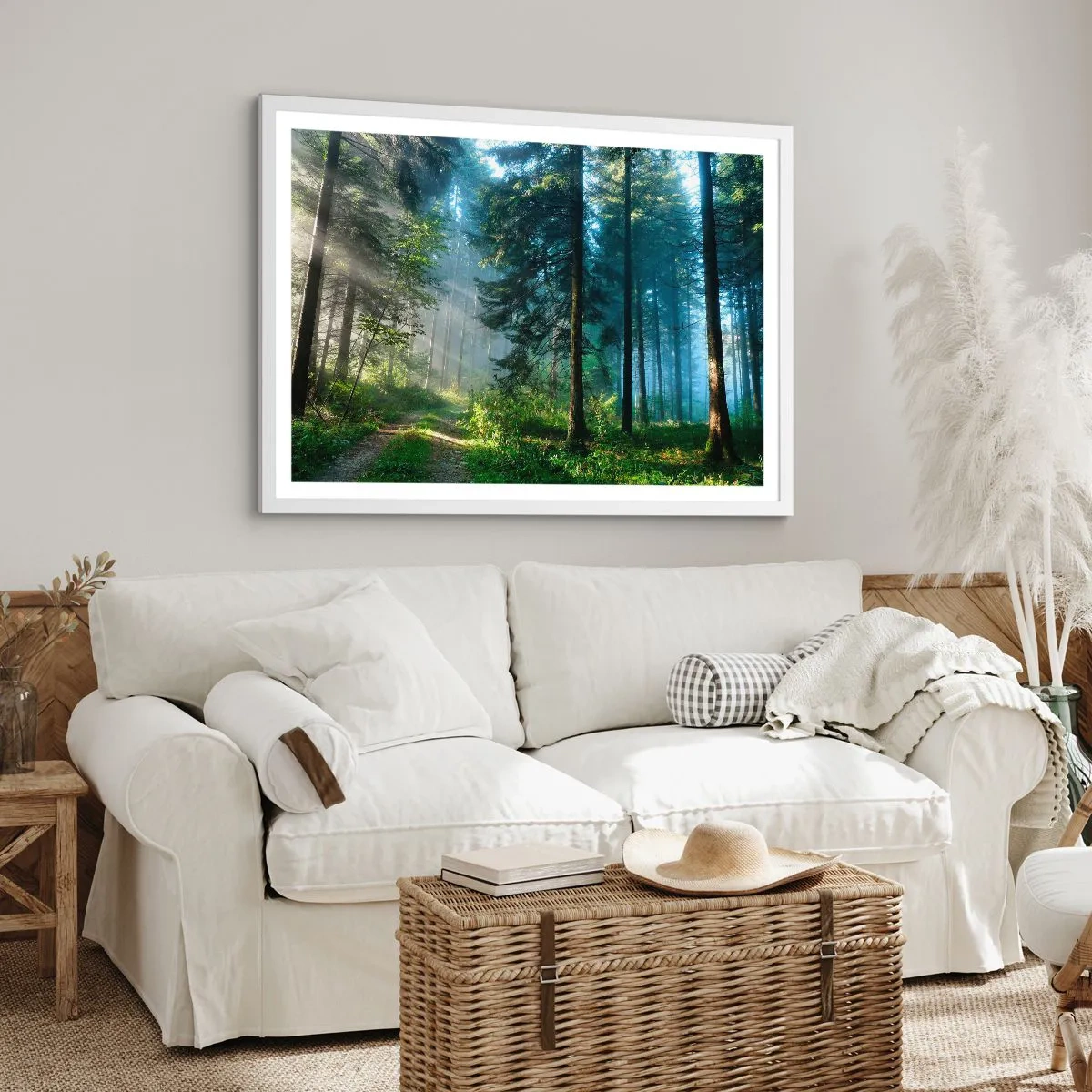 Poster in white frmae - Radiant at Dawn - 100x70 cm