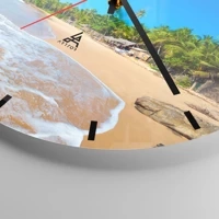 Clock face with lines