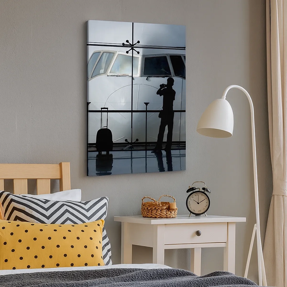 Canvas picture - Via a Vis at the Aiport - 50x70 cm
