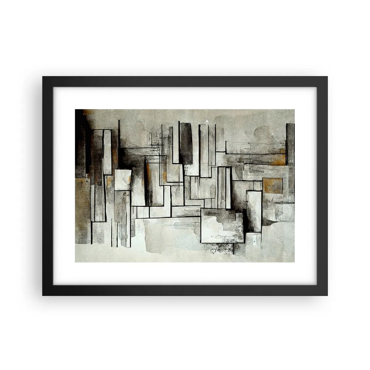 Poster in black frame - Power of Simplicity - 40x30 cm