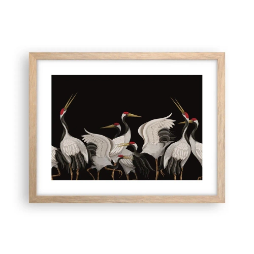Poster in light oak frame - Bird Affairs - 40x30 cm