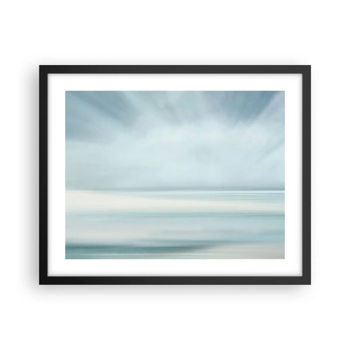 Poster in black frame - Calm up to the Horizon - 50x40 cm