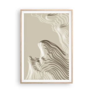 Poster in light oak frame - Topography of Art. - 70x100 cm