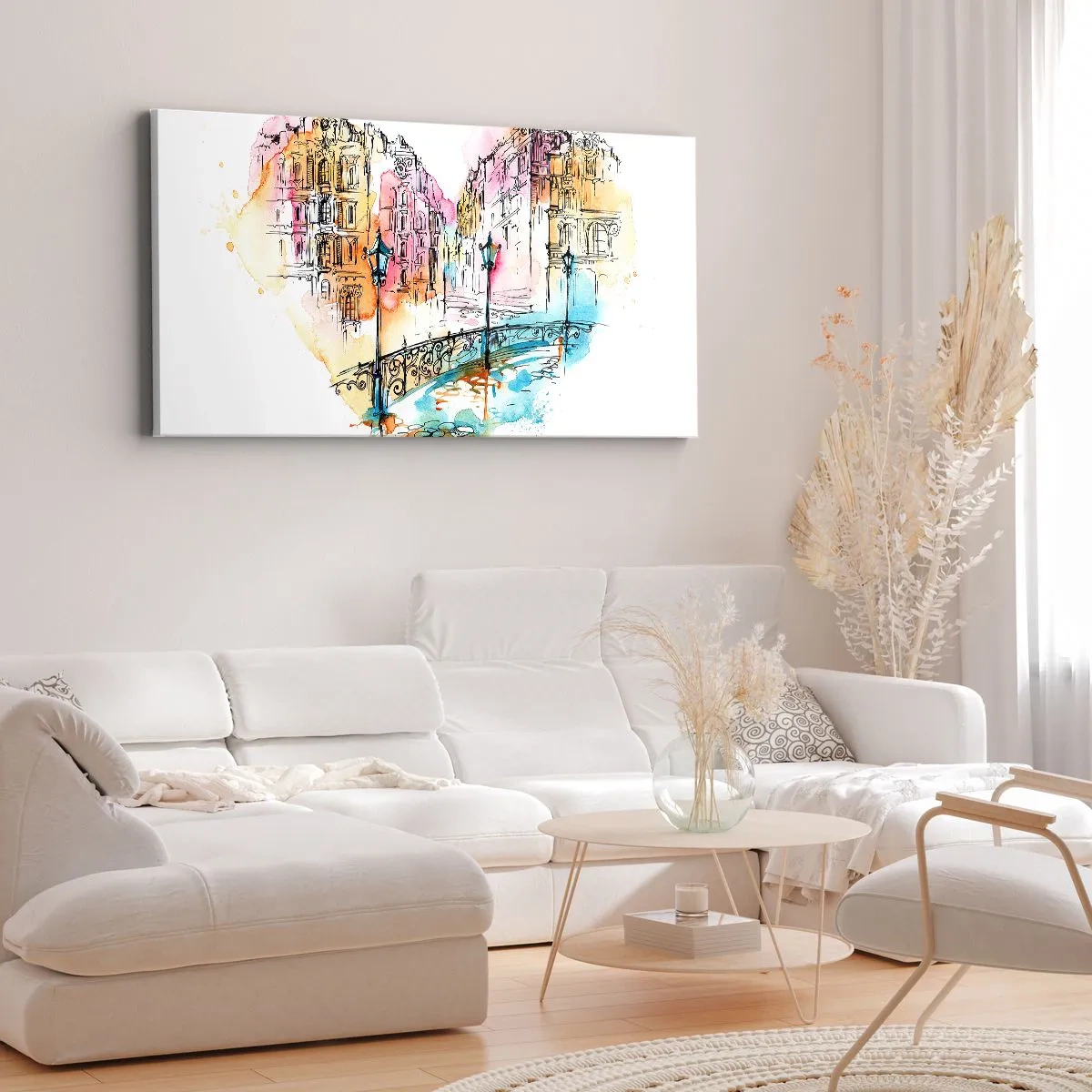 Canvas picture - Heart of a City - 90x30 cm