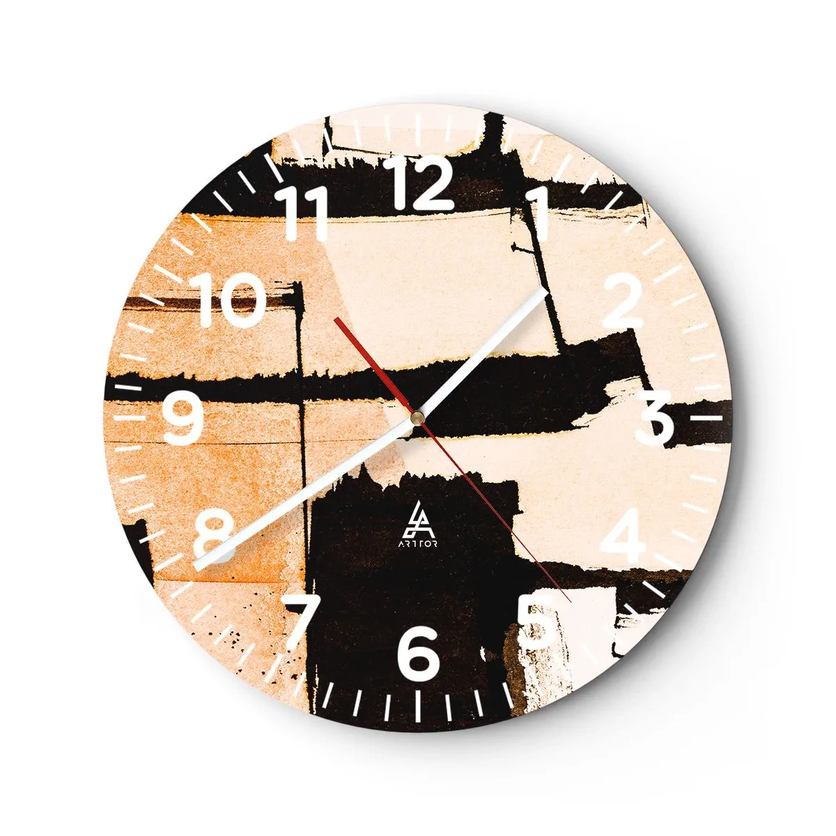 Wall clock - Clock on glass - Order After All - 40x40 cm