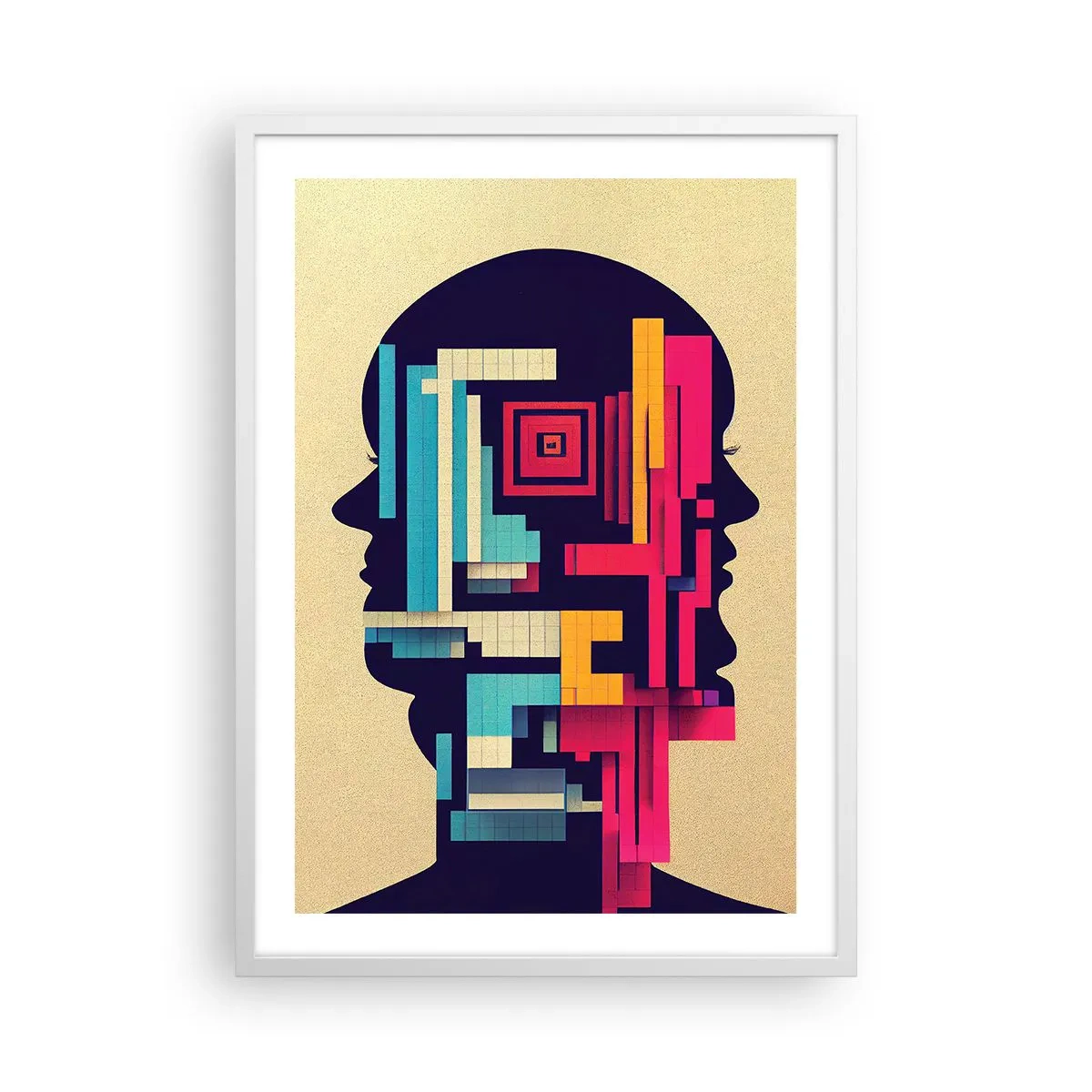 Poster in white frmae - New Ties - 50x70 cm