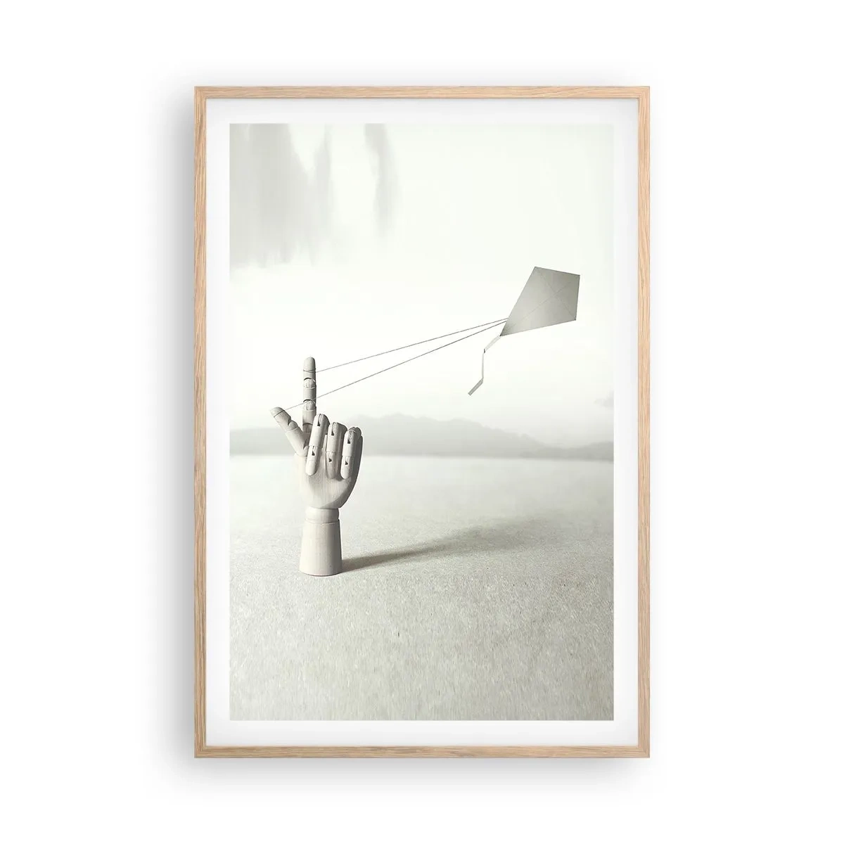 Poster in light oak frame - Test of Strengths - 61x91 cm