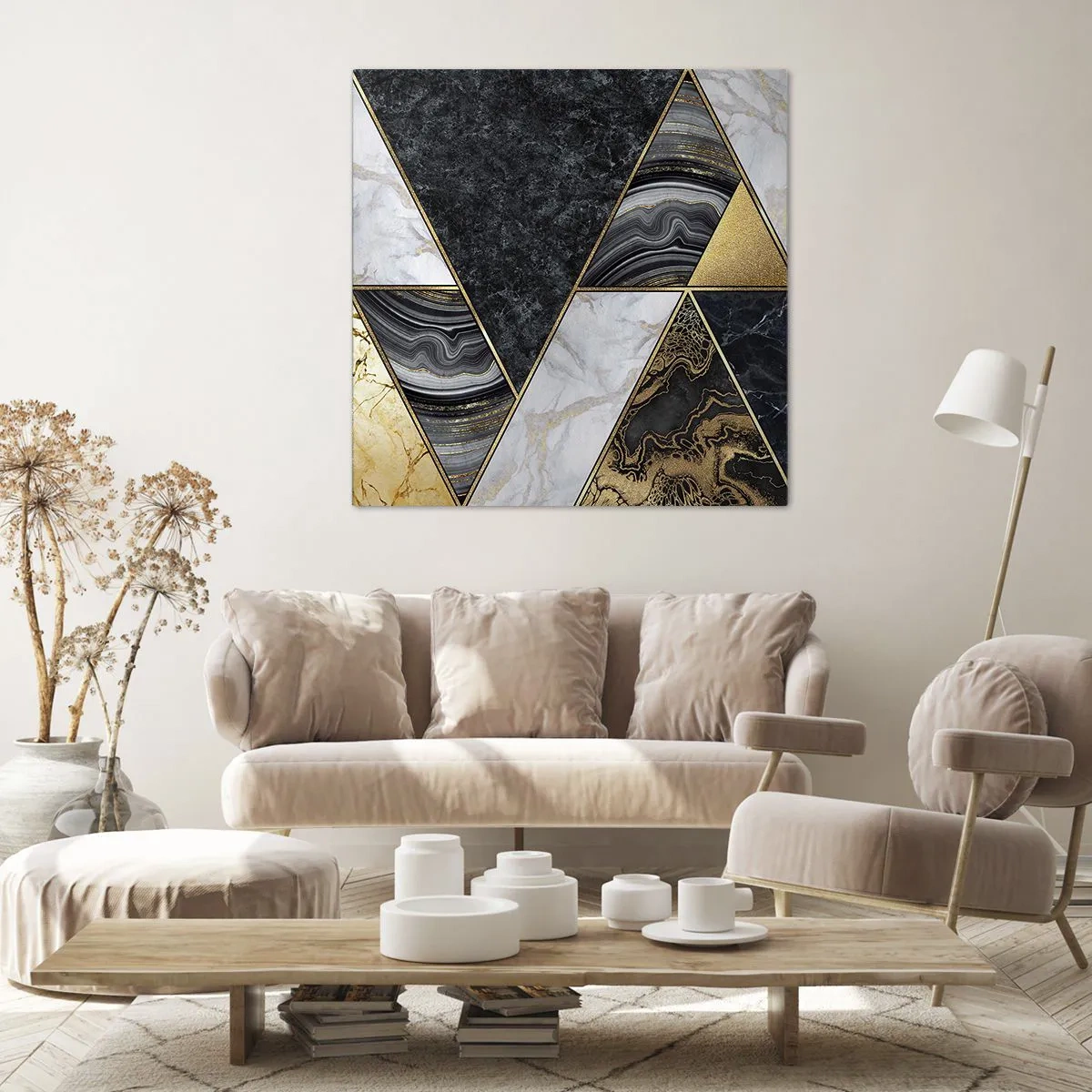 Canvas picture - Stone on Stone - 40x40 cm