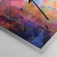 Clock face with lines