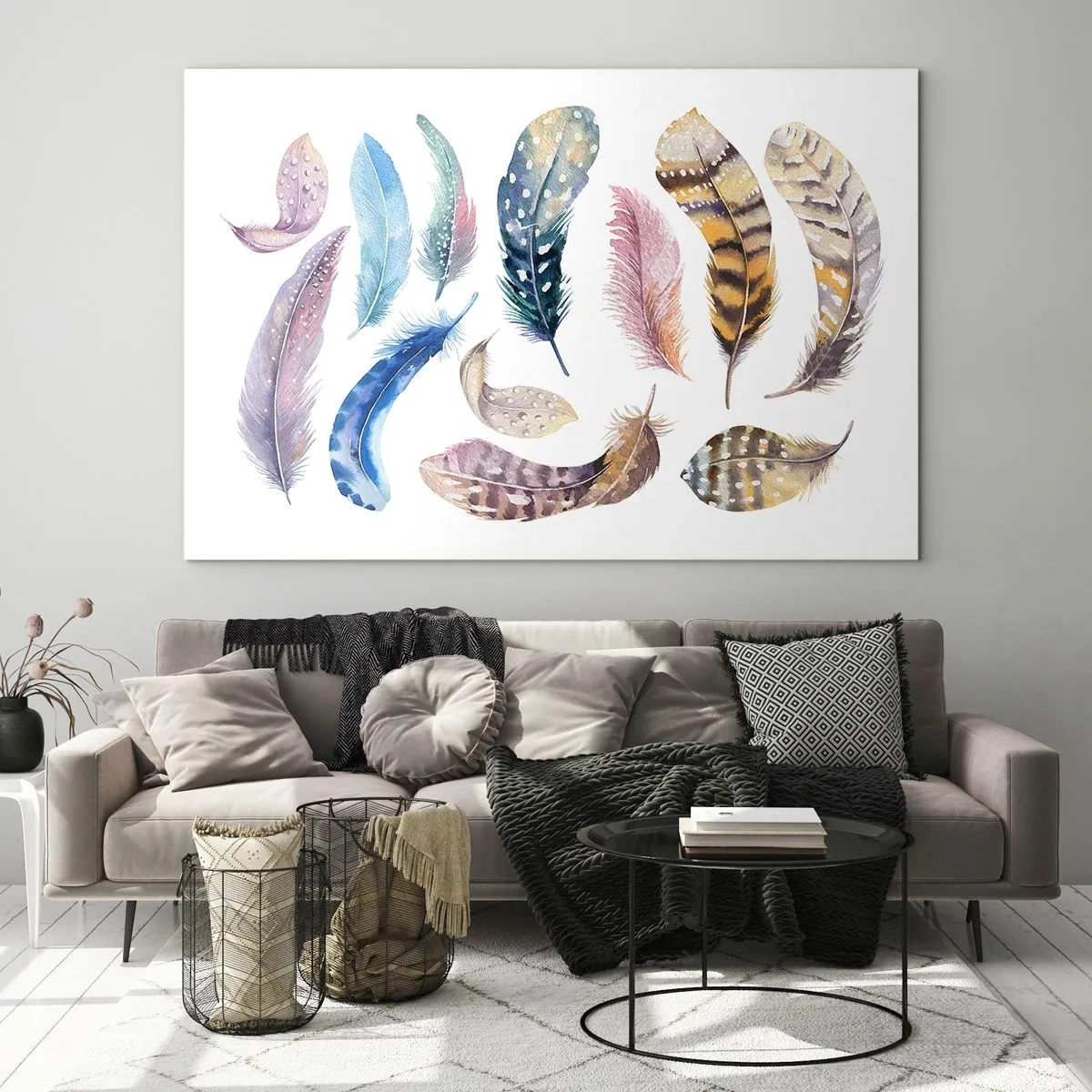 Glass picture - Light As a Feather - 100x70 cm