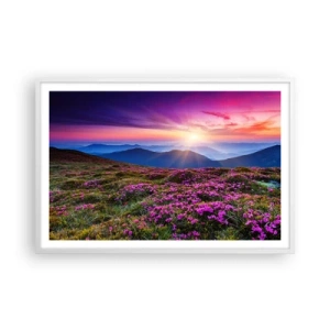 Poster in white frmae - Smells Strongly of Herbs - 91x61 cm