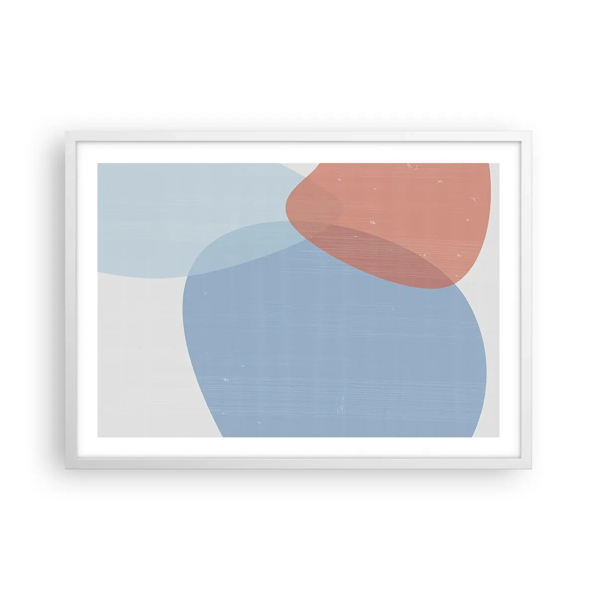 Poster in white frmae - Pastel Relations - 70x50 cm