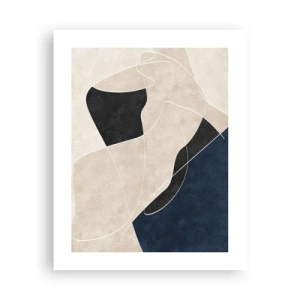Poster - Abstract Composition - Contrast of Colours - 40x50 cm