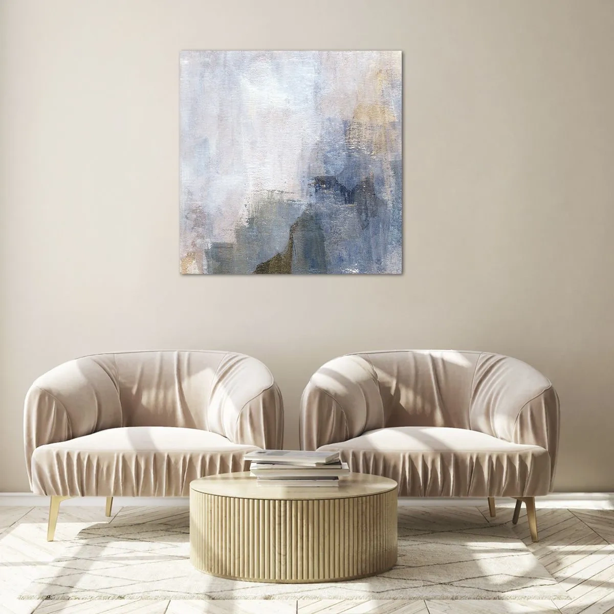 Glass picture - Tones and Chords of Colours - 60x60 cm