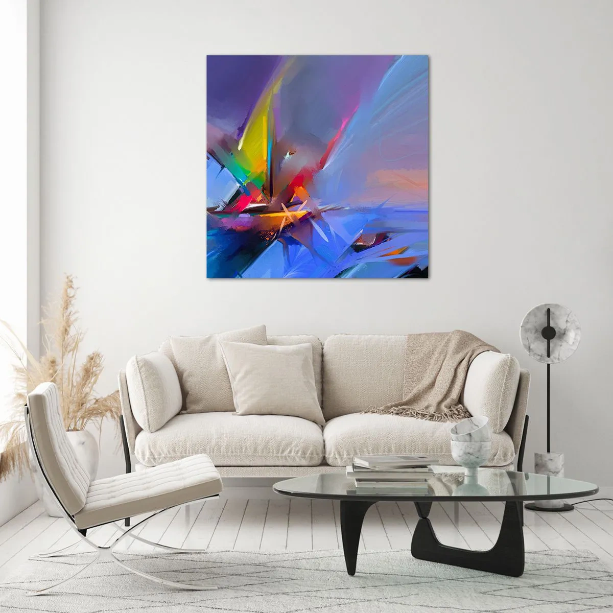 Glass picture - Flew like s Bird - 30x30 cm