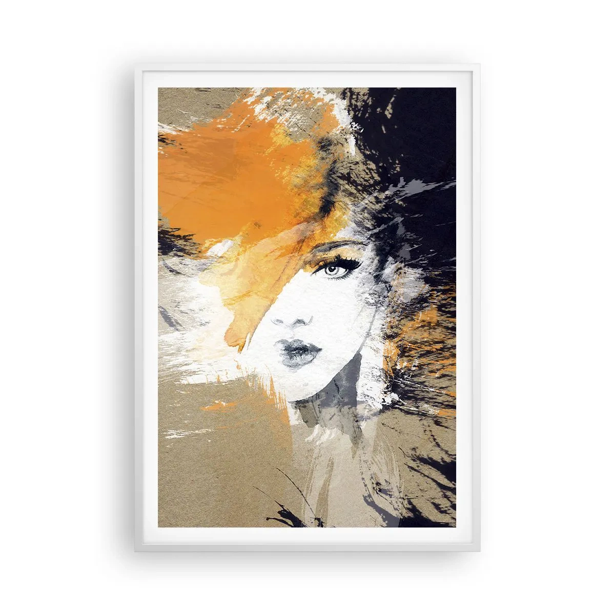 Poster in white frmae - And There Was Light - 70x100 cm