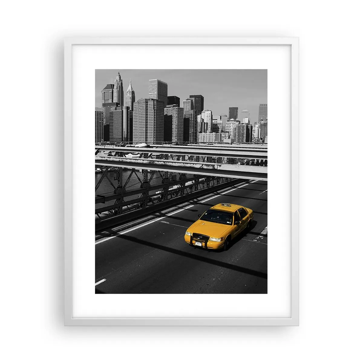 Poster in white frmae - Colour of a Big City - 40x50 cm
