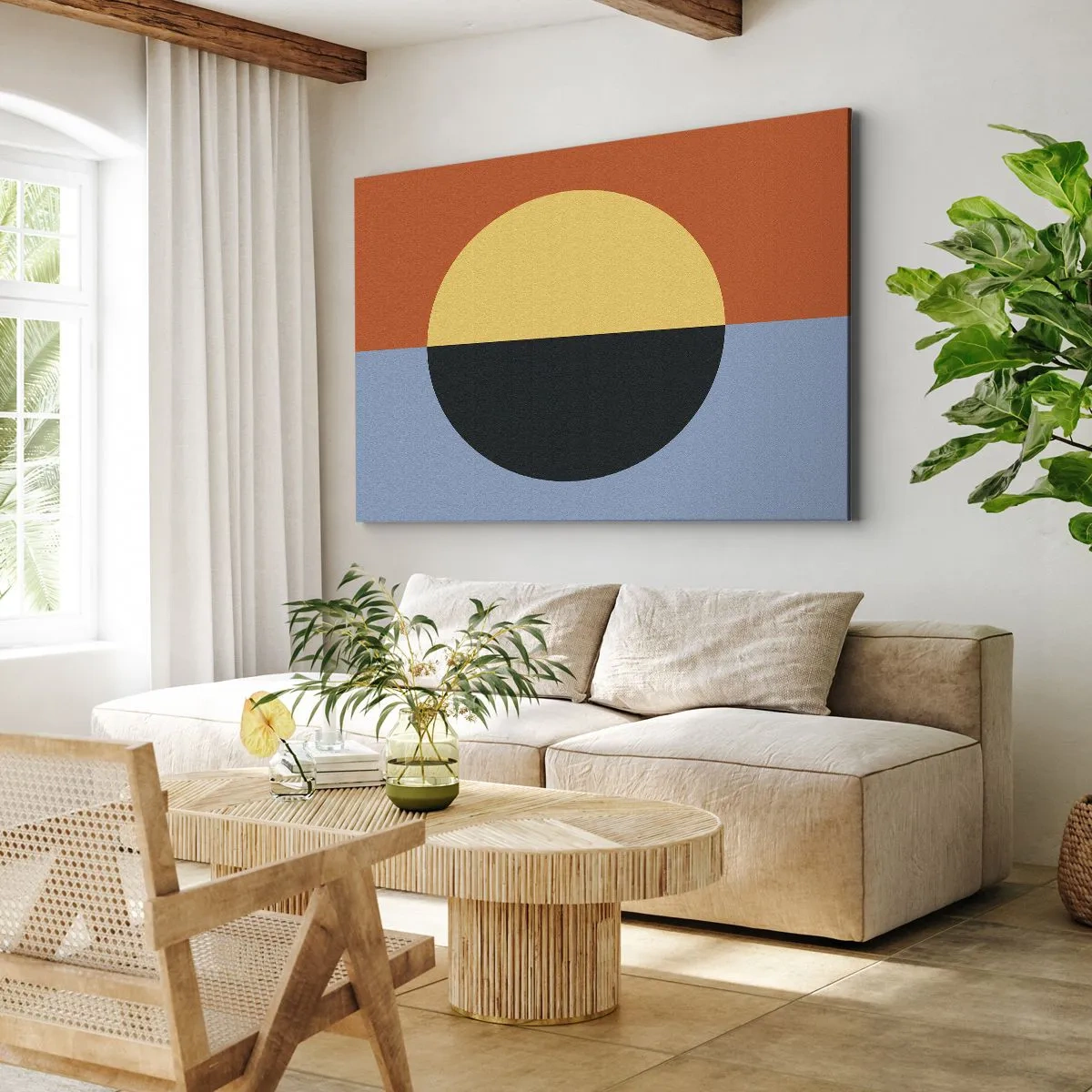 Canvas picture - Composition of Warm and Cool - 120x80 cm