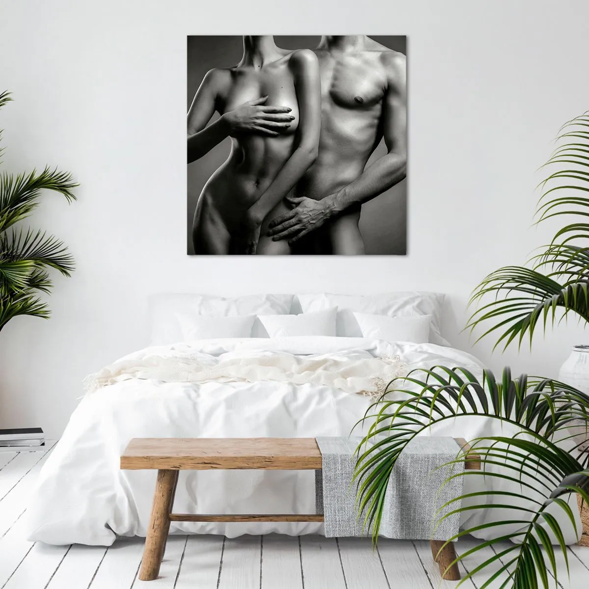 Canvas picture - Adam and Eve - 50x50 cm